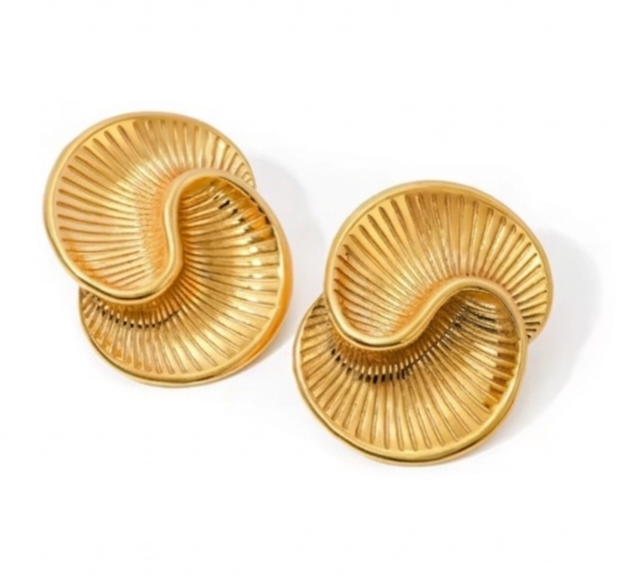Siren Swirl | Timeless Elegance in 316L Stainless Steel Studs Earrings