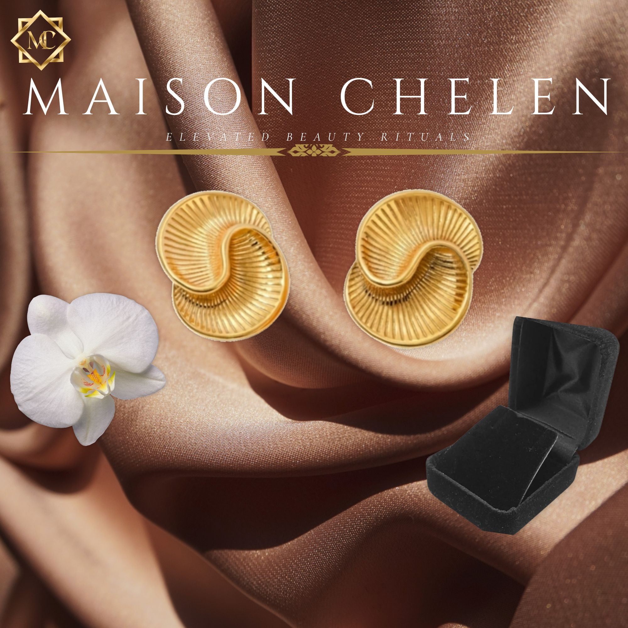 Siren Swirl | Timeless Elegance in 316L Stainless Steel Studs Earrings